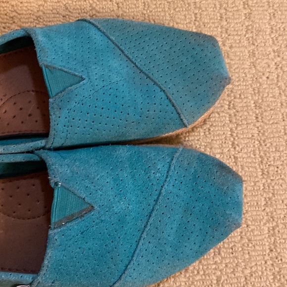 Turquoise Fabric Toms - Picture 5 of 5